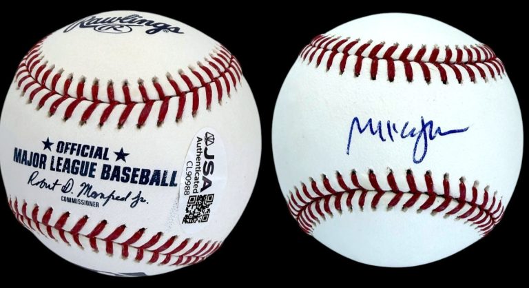 MIKE JOHNSON SIGNED AUTOGRAPHED OFFICIAL MLB BASEBALL SPEAKER OF THE HOUSE JSA