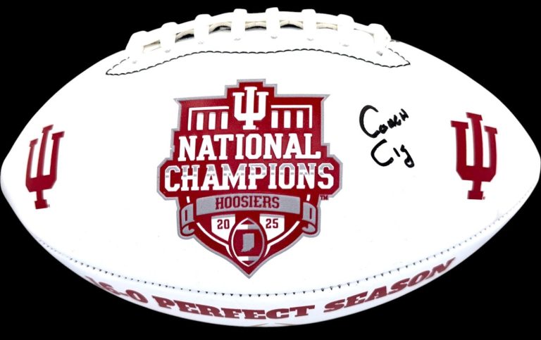 Curt Cignetti Signed Indiana Hoosiers 2025 National Champions Football JSA