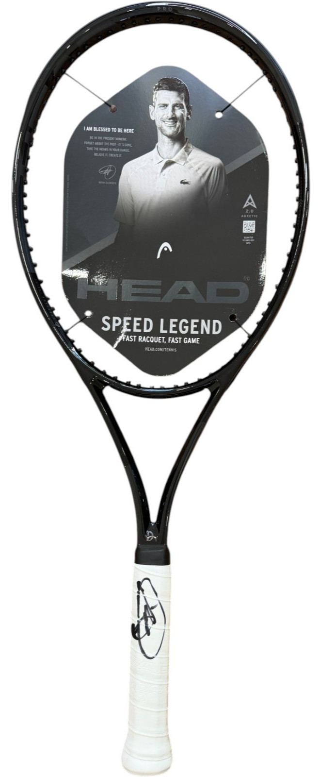 NOVAK DJOKOVIC SIGNED AUTOGRAPH HEAD SPEED LEGEND PRO RACQUET RACKET JSA