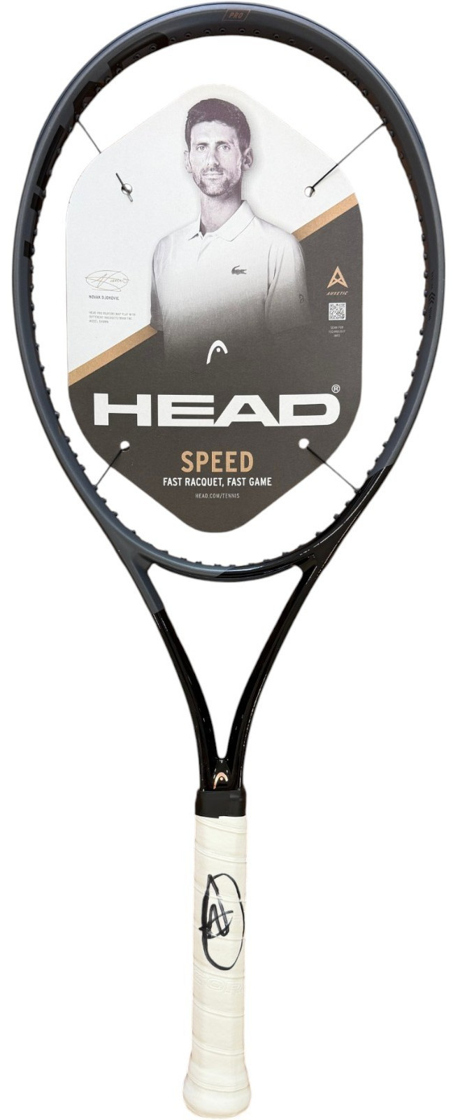 NOVAK DJOKOVIC SIGNED AUTOGRAPH HEAD SPEED PRO RACQUET RACKET JSA