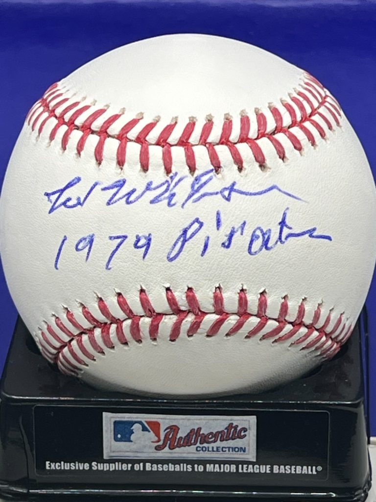 ED WHITSON  PITTSBURGH PIRATES  1979 PIRATES  SIGNED OML BASEBALL