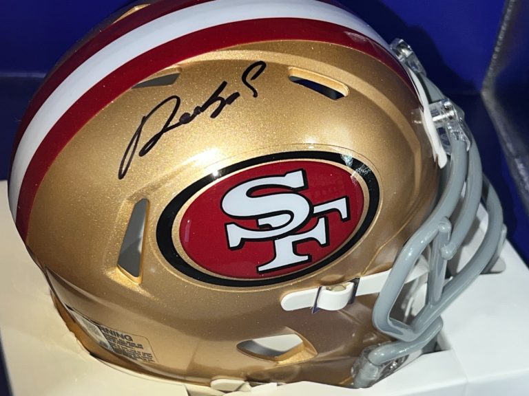 DEEBO SAMUEL SAN FRANCISCO 49ERS  FANATICS AUTHENTICATED SIGNED MINI HELMET