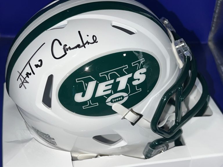ANTONIO CROMARTIE NEW YORK JETS  JSA  AUTHENTICATED SIGNED MINI HELMET
