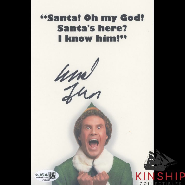 Will Ferrell signed Print JSA COA Buddy the Elf Movie Quote Z2674
