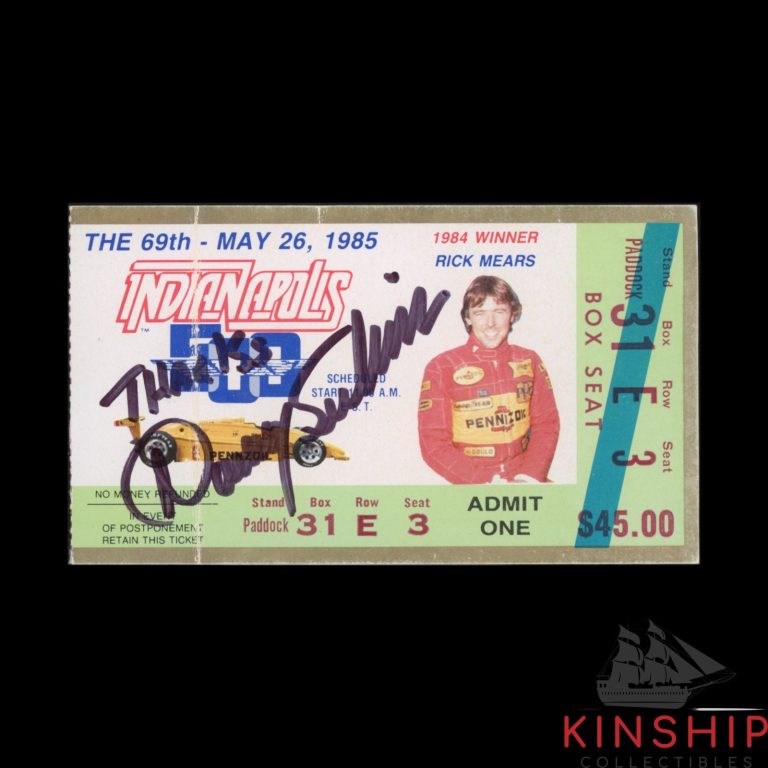 Danny Sullivan signed 1985 Indy 500 Ticket JSA COA Racing Auto Z2677