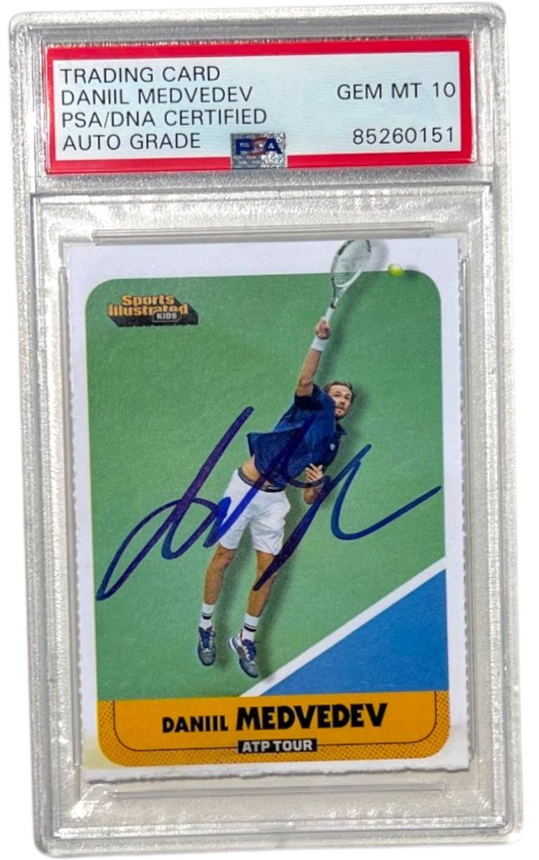 Daniil Medvedev Signed 2021 Sports Illustrated For Kids Card 990 Psa 10 AUTO