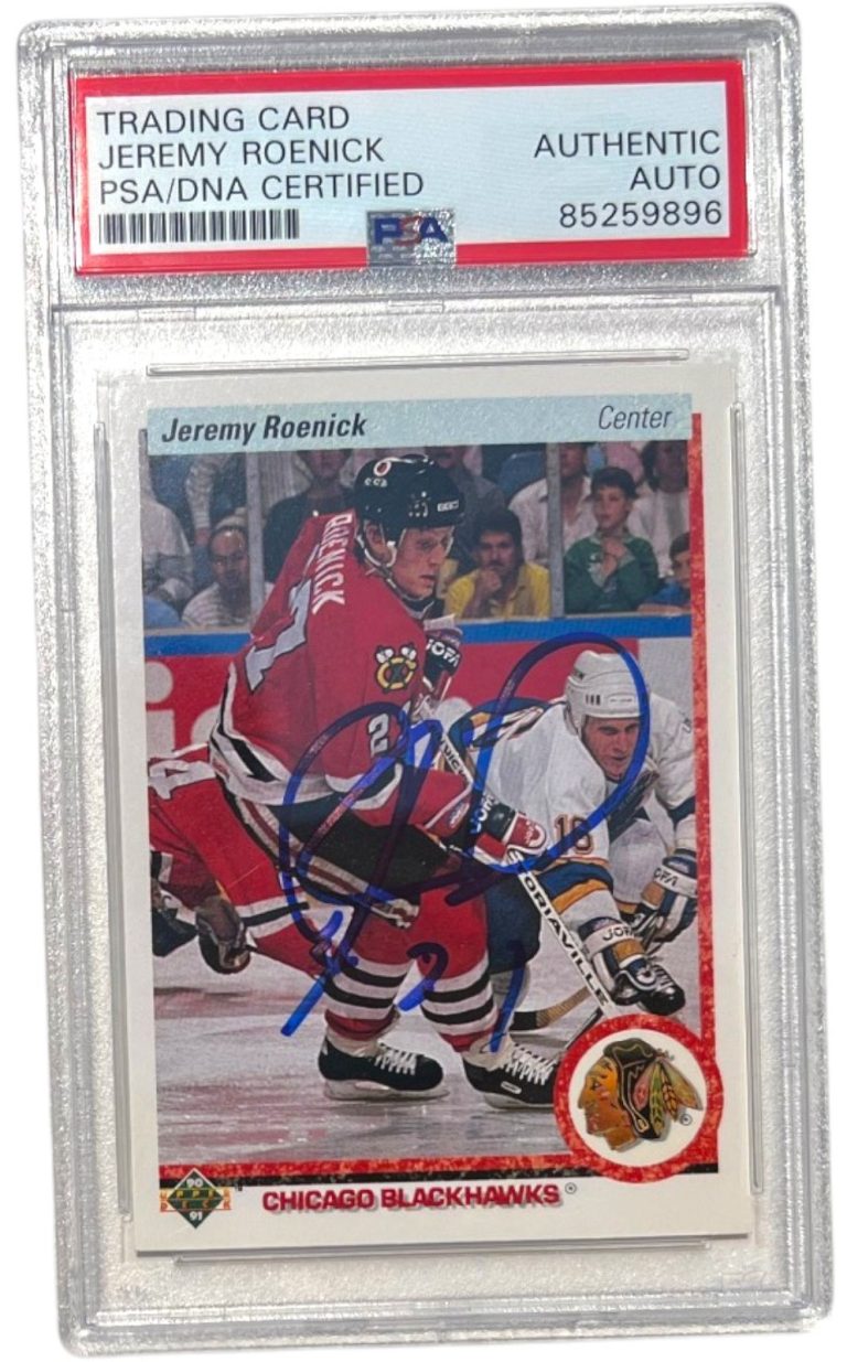 Jeremy Roenick Signed 1990 Upper Deck #63 Rookie Card PSA/DNA Auto HOF
