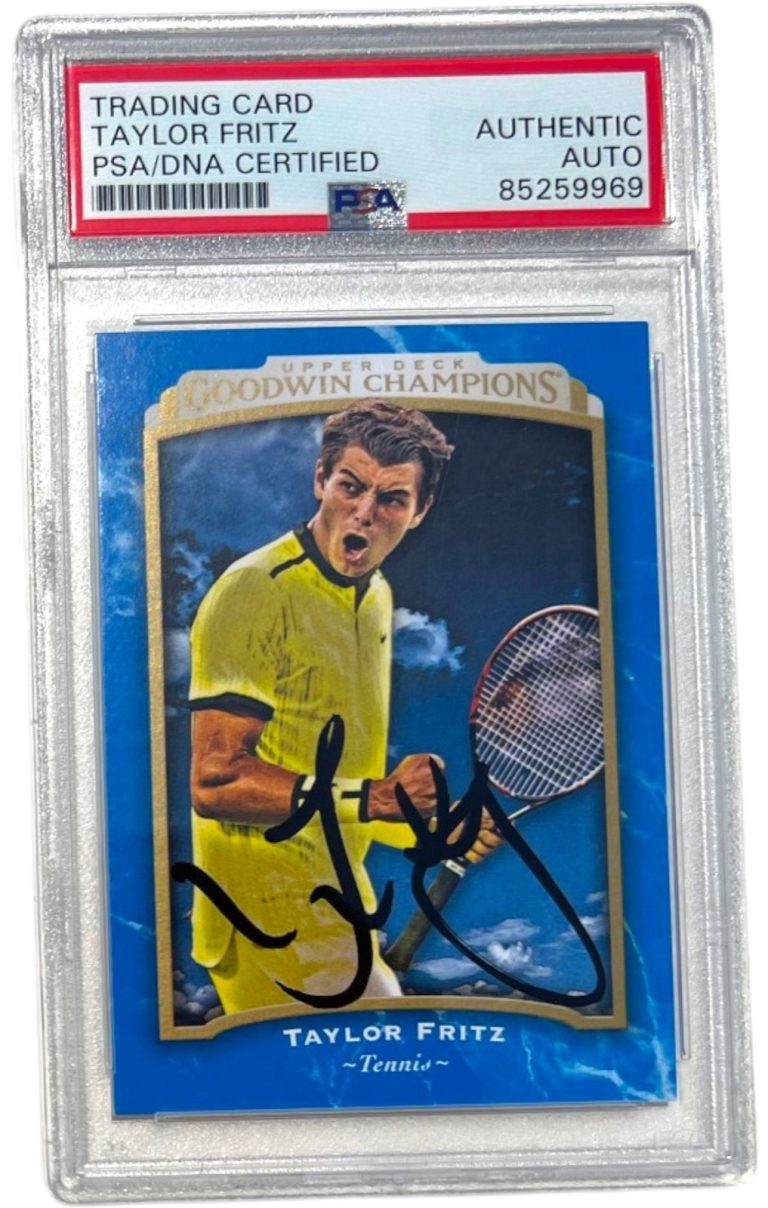 TAYLOR FRITZ SIGNED 2017 UPPER DECK GOODWIN CHAMPIONS CARD #34 PSA AUTO