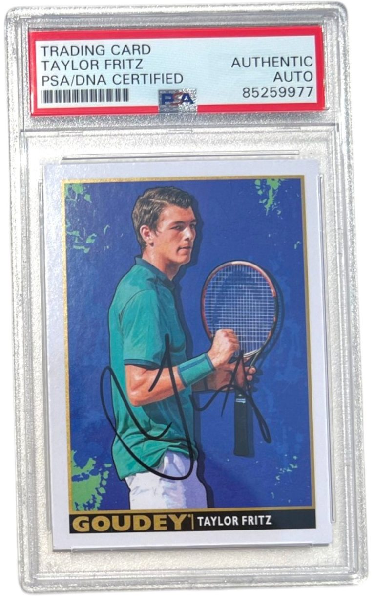 Taylor Fritz Signed 2017 Upper Deck Goodwin Champions #G9 Goudey RC Psa Auto