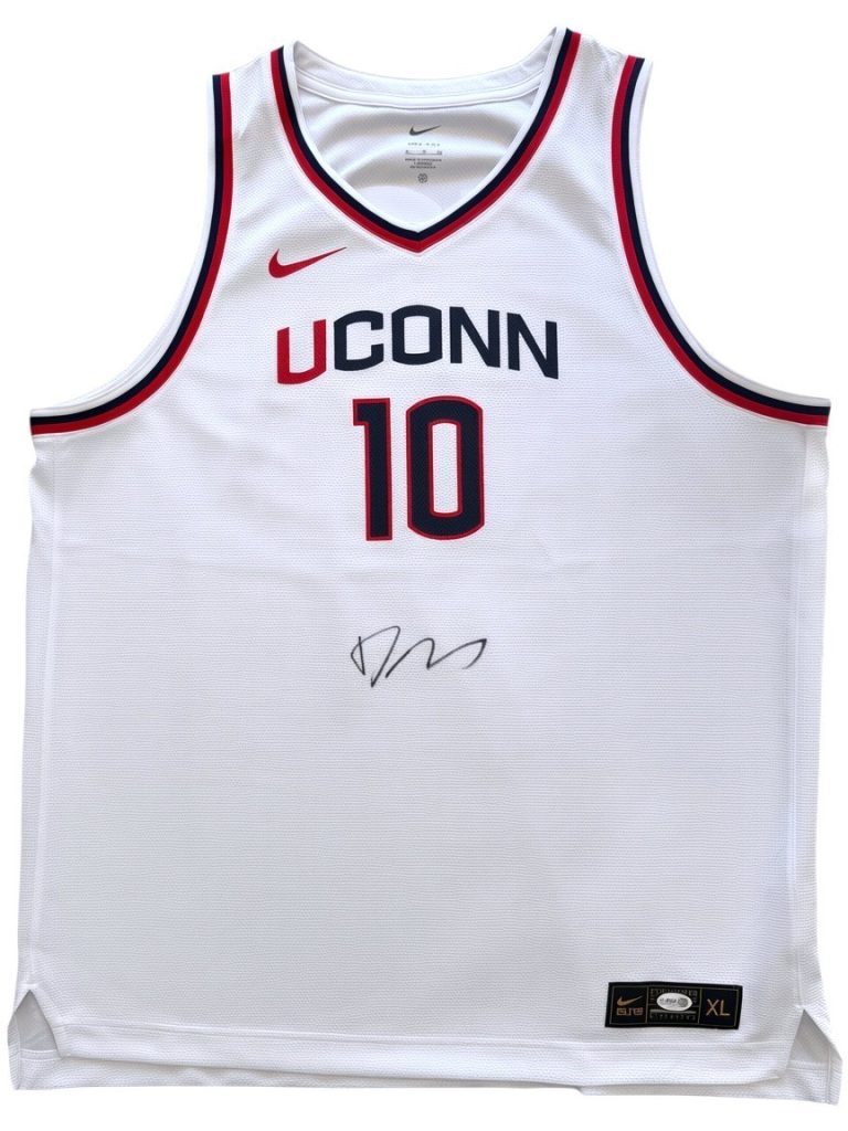 DAN HURLEY SIGNED UCONN HUSKIES CONNECTICUT BASKETBALL NIKE JERSEY JSA