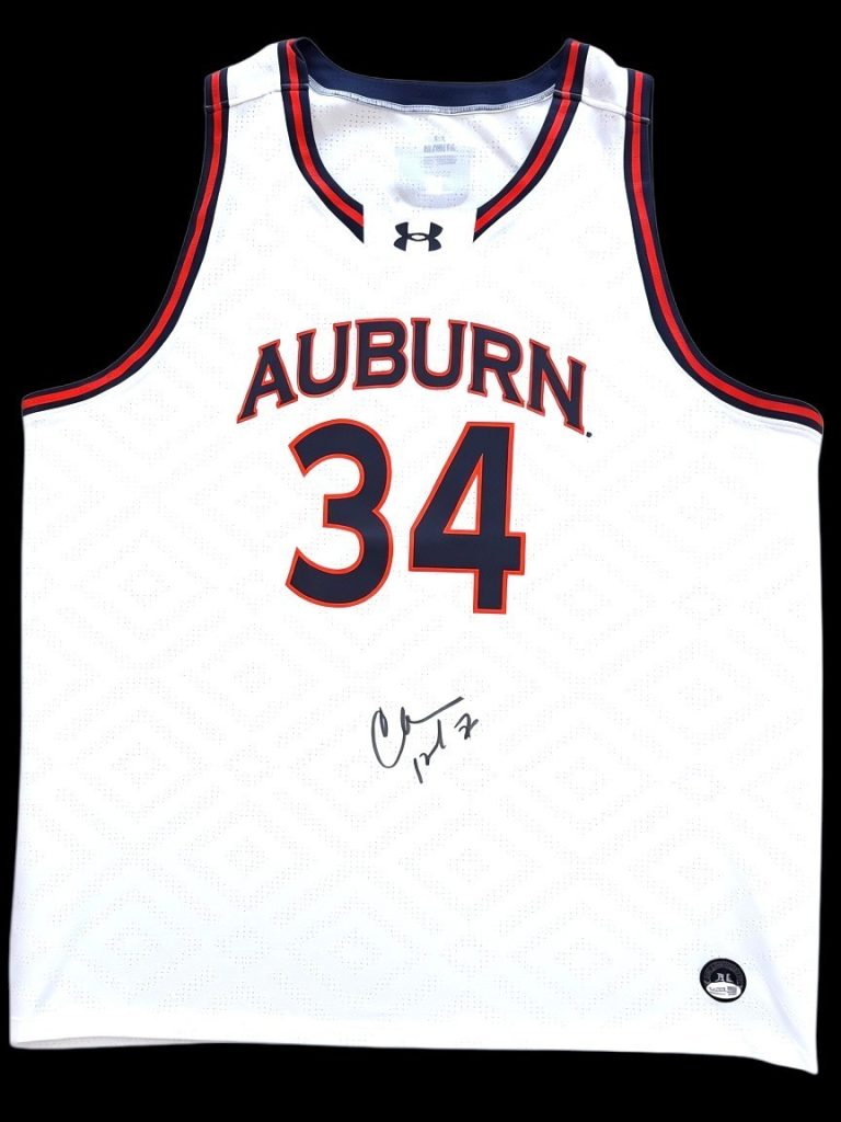 CHARLES BARKLEY SIGNED AUBURN TIGERS UNDER ARMOUR BASKETBALL JERSEY JSA COA