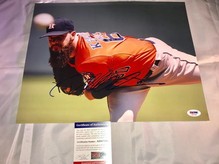 DALLAS KEUCHEL HAND SIGNED 11x14 PHOTO HOUSTON ASTROS PSA DNA