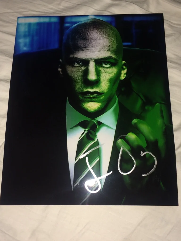 Jesse Eisenberg Signed 8x10 Photo Auto Batman v Superman Lex Luthor COA