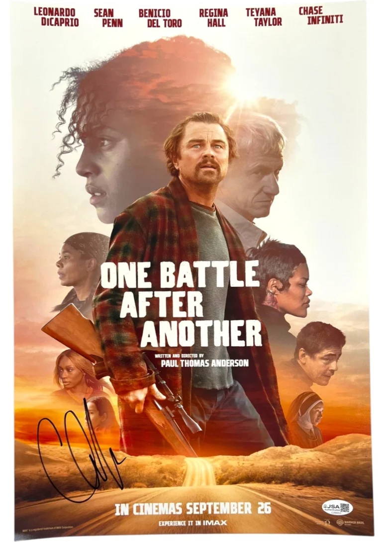 CHASE INFINITI SIGNED ONE BATTLE AFTER ANOTHER 12X18 MOVIE POSTER PHOTO JSA