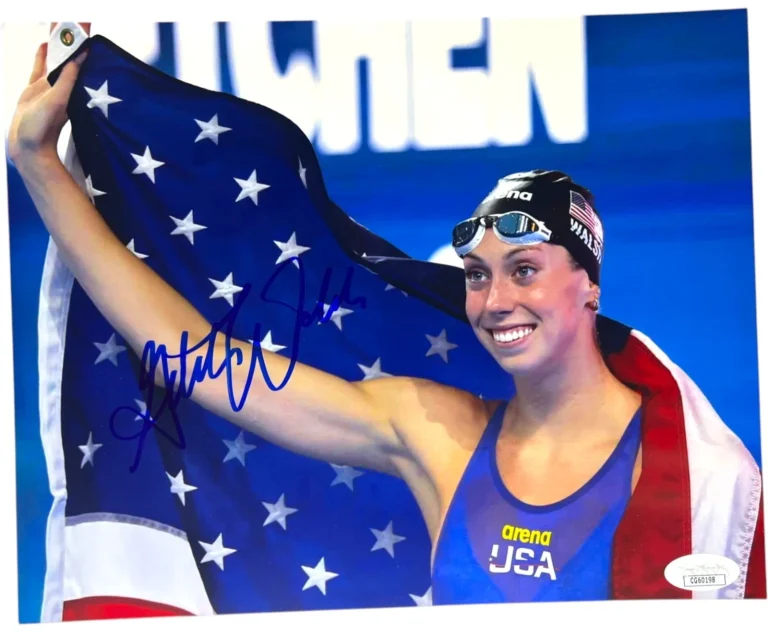 GRETCHEN WALSH SIGNED AUTOGRAPH 8X10 PHOTO 2024 OLYMPICS SWIMMING USA PARIS JSA