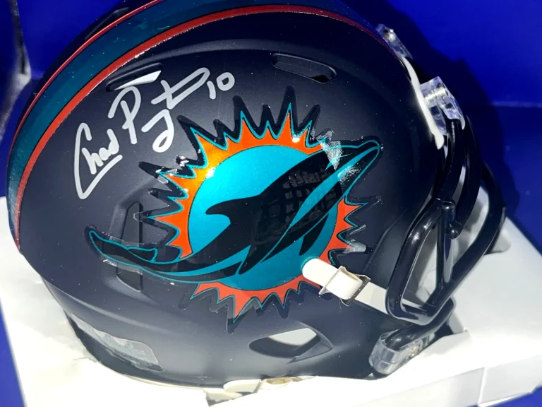 CHAD PENNINGTON MIAMI DOLPHINS  SIGNED RIVALRY MINI HELMET