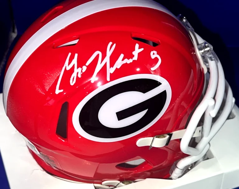 GARRISON HEARST GEORGIA BULL DOGS  JSA AUTHENTICATED SIGNED MINI HELMET