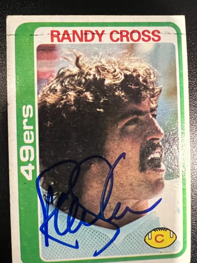 RANDY CROSS SAN FRANCISCO 49ERS  SIGNED 1978 TOPPS CARD #231
