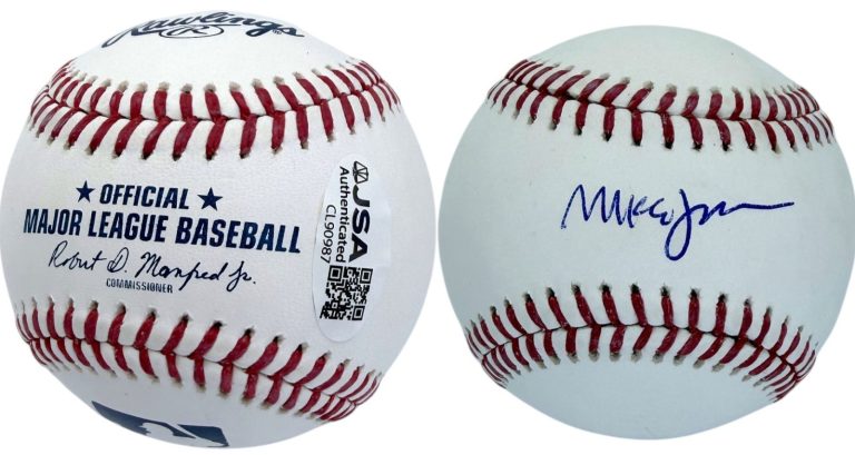 MIKE JOHNSON SIGNED OFFICIAL MLB BASEBALL SPEAKER OF THE HOUSE JSA COA