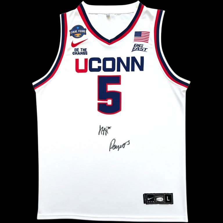 PAIGE BUECKERS & AZZI FUDD SIGNED UCONN HUSKIES NIKE BASKETBALL JERSEY JSA COA