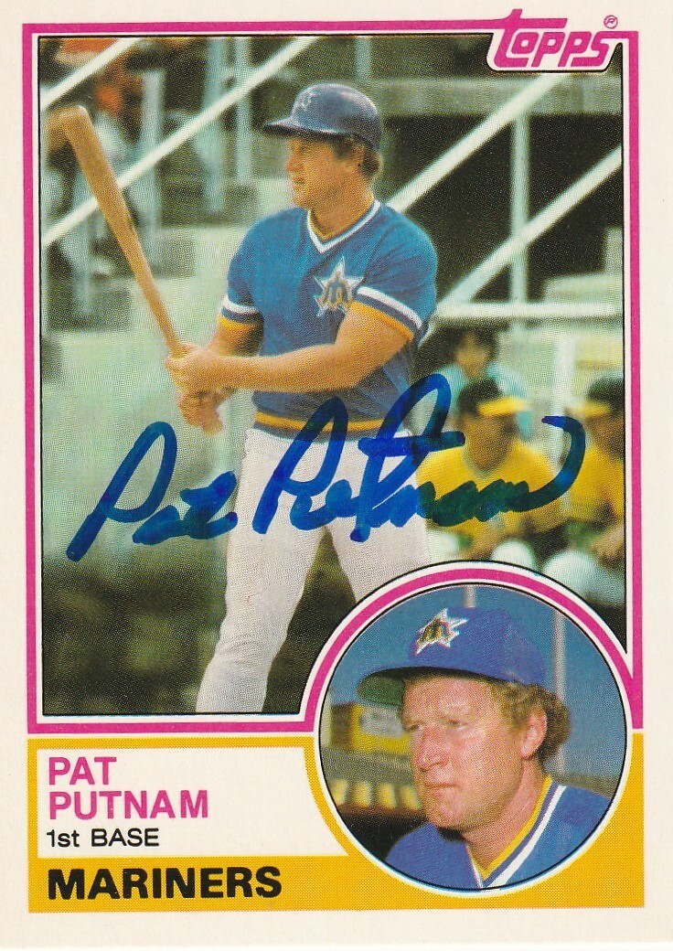 PAT PUTNAM SEATTLE MARINERS  SIGNED 1983 TOPPS TRADED CARD #89T