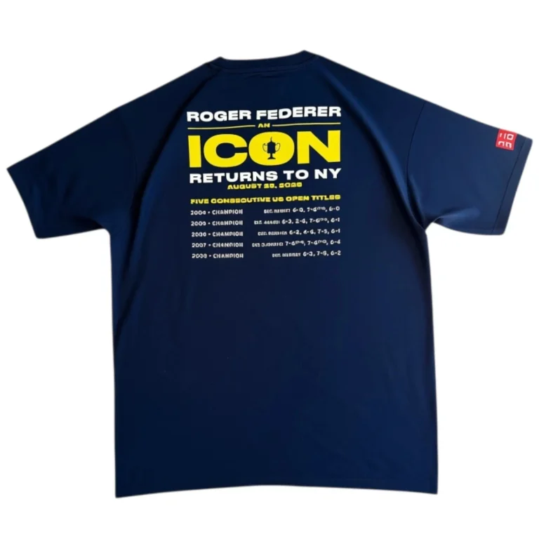Roger Federer US Open Exclusive An Icon Returns To NY T-shirt Unisex Size Small
