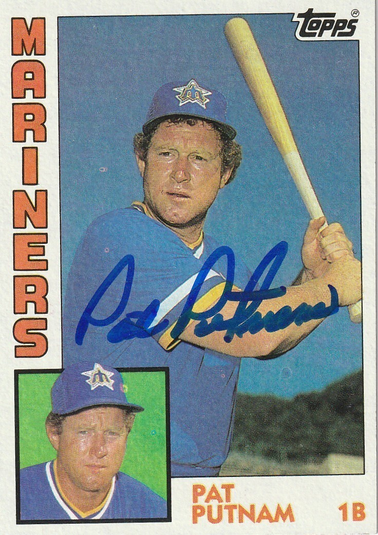 PAT PUTNAM SEATTLE MARINERS  SIGNED 1984 TOPPS  #636