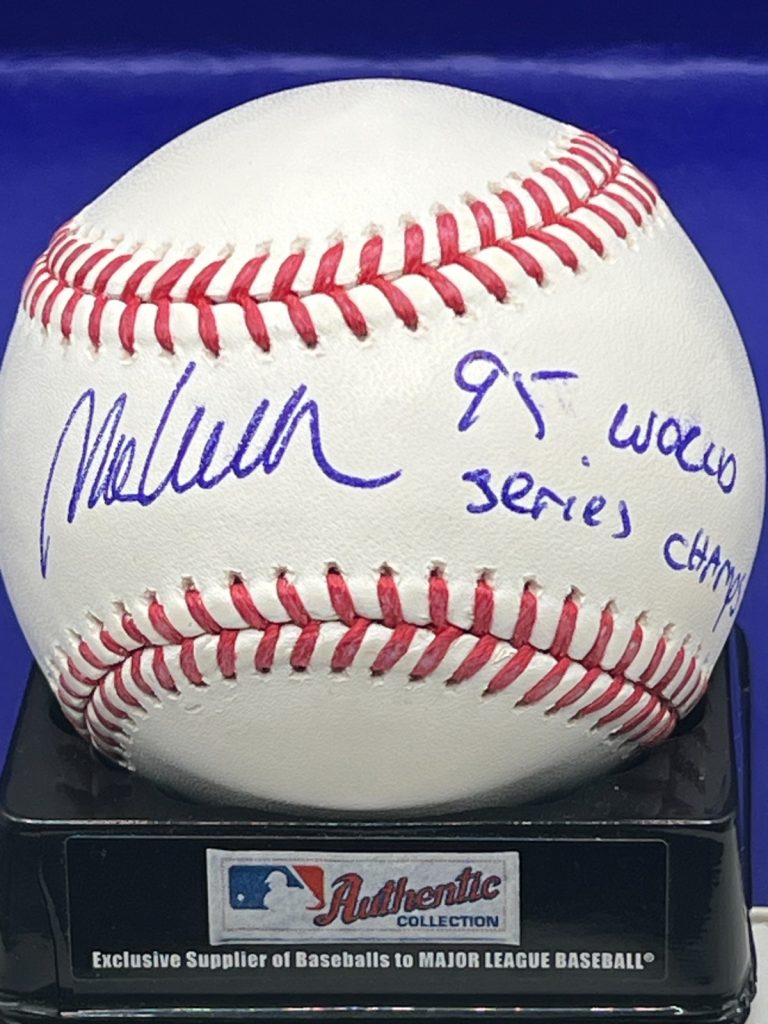 MARK WOHLERS ATLANTA BRAVES  1995 WS CHAMPS  BECKETT AUTHEN  SIGNED OML BASEBALL