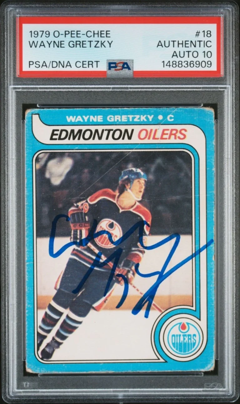 Wayne Gretzky HOF Signed 1979 O-Pee-Chee OPC #18 RC PSA PSA/DNA 10 AUTO