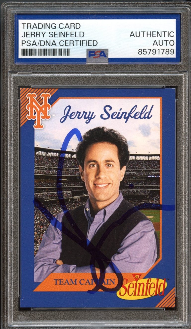 Jerry Seinfeld Signed 2019 New York Mets Seinfeld Night Card Psa Auto