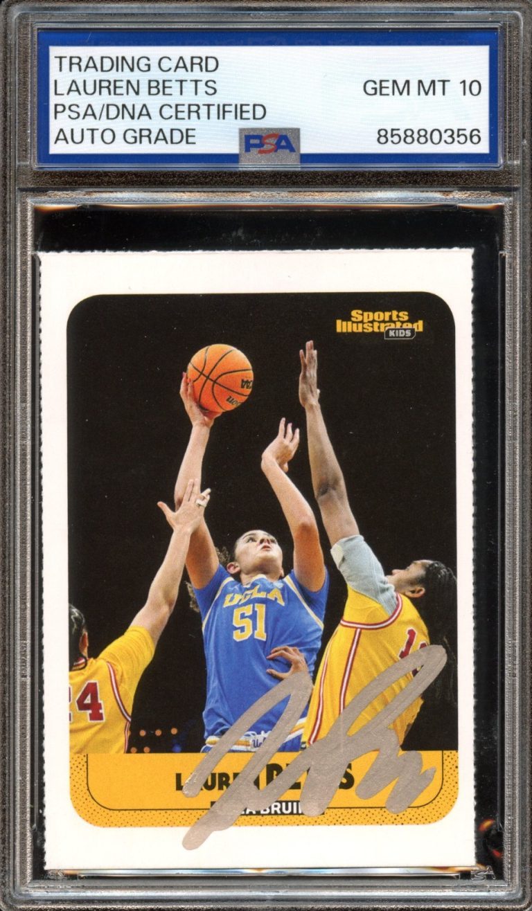 2024 S.I. For Kids #1158 Lauren Betts Signed Rookie Card UCLA PSA AUTO GEM MT 10