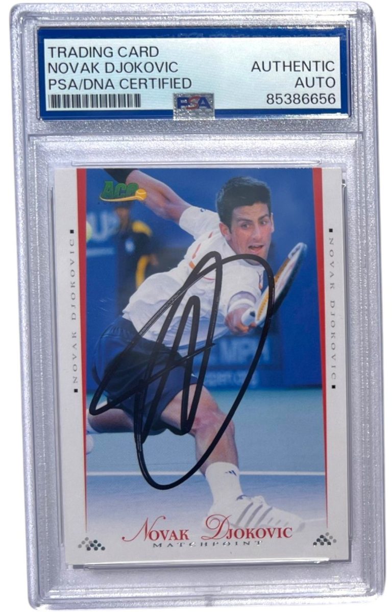 Novak Djokovic Signed 2008 Ace Authentic #3 Match Point Tennis Card PSA Auto 🔥