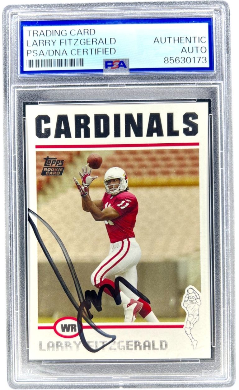 2004 Topps NFL #360 Larry Fitzgerald Signed Rookie Card RC PSA/DNA AUTO