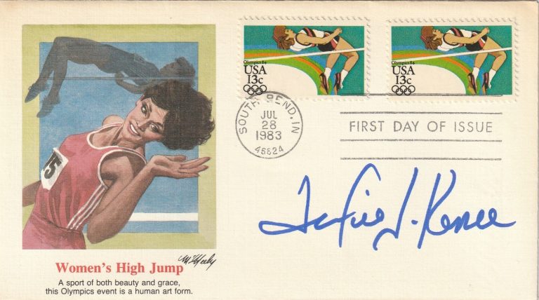 JACKIE JOYNER-KERSEE OLYMPIC GOLD MEDALIST  SIGNED FIRST DAY COVER