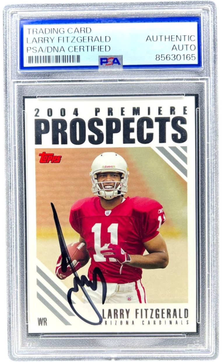 2004 Topps - Premiere Prospects #PP11 Larry Fitzgerald (RC) Auto Signed PSA/DNA