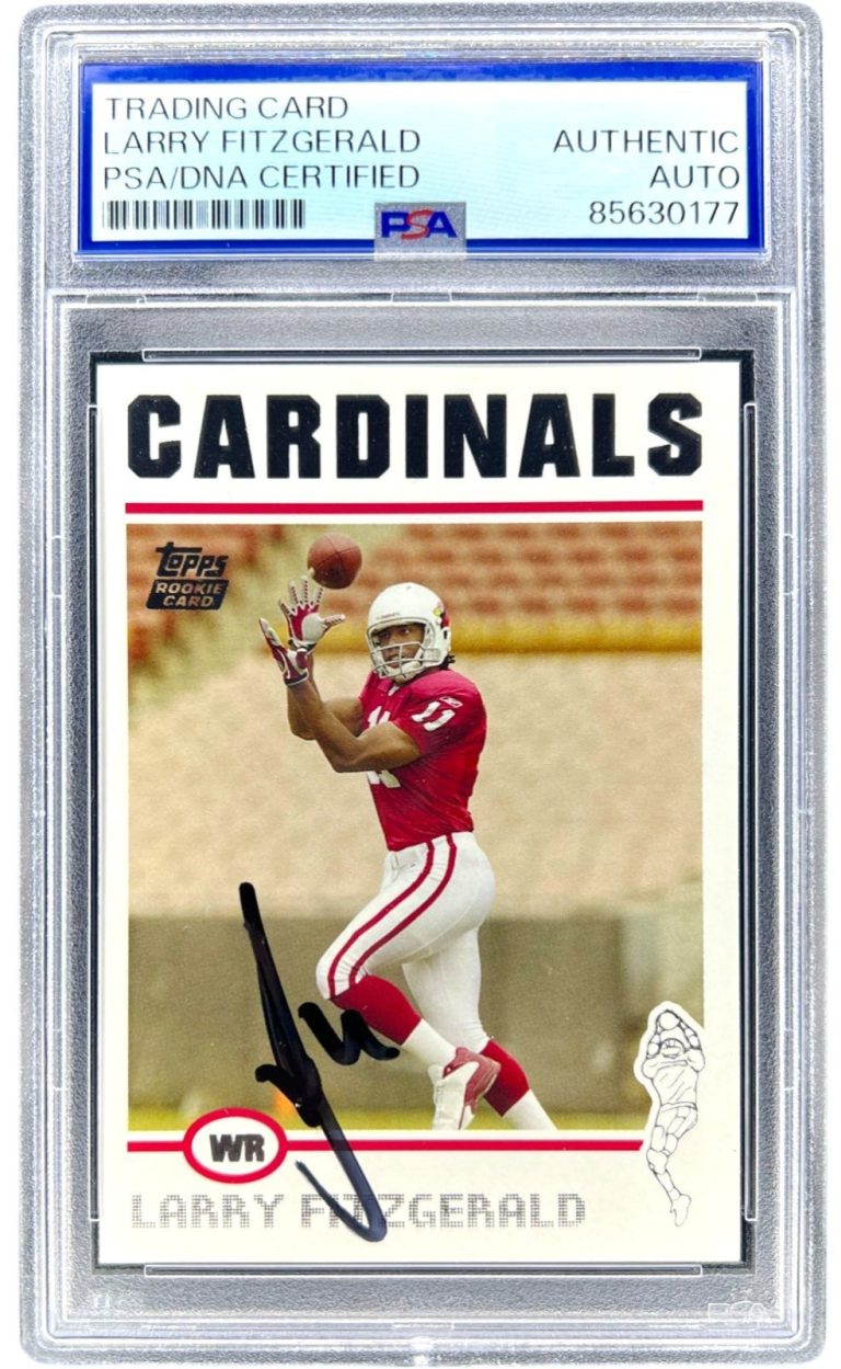 2004 Topps NFL #360 Larry Fitzgerald Signed Rookie Card RC PSA/DNA AUTO HOF