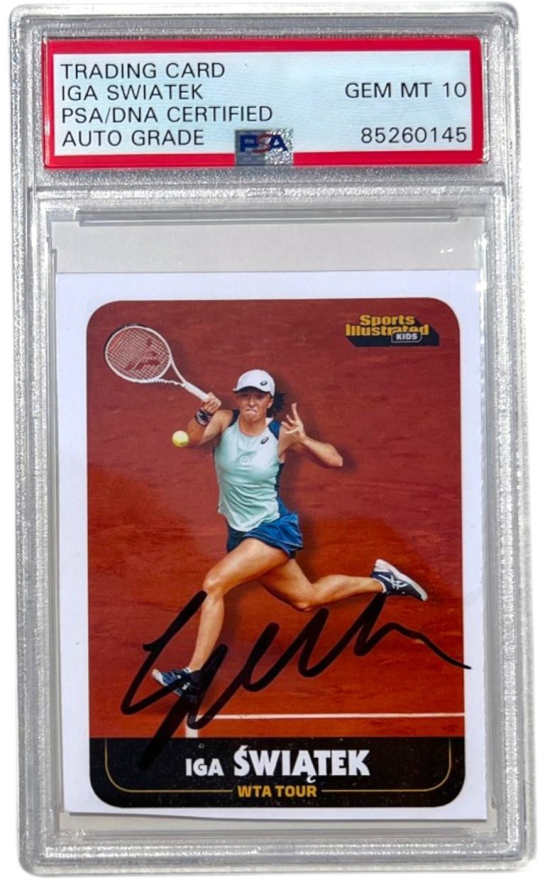 Iga Swiatek Signed 2022 Sports Illustrated SI For Kids Rookie Card Psa Auto 10