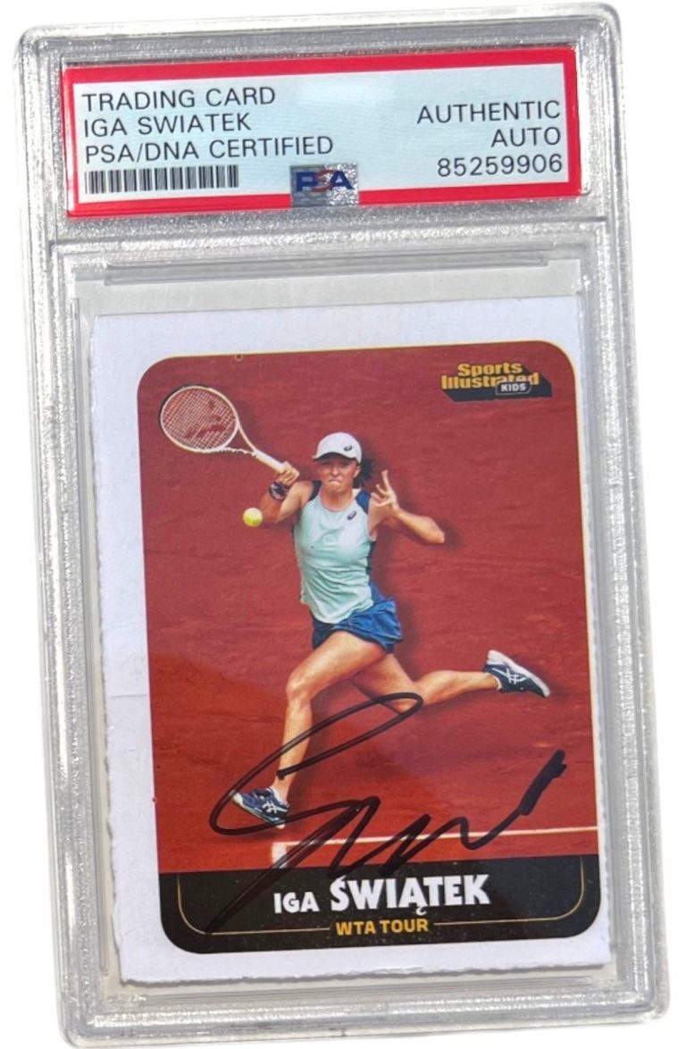 Iga Swiatek Signed 2022 Sports Illustrated SI For Kids Rookie Card Psa/Dna Auto