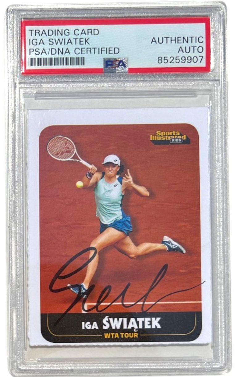 Iga Swiatek Signed 2022 Sports Illustrated SI For Kids Rookie Card Psa Auto