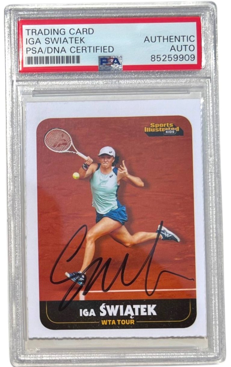 2022 Sports Illustrated SI For Kids Iga Swiatek Signed Rookie Card Psa Auto RC