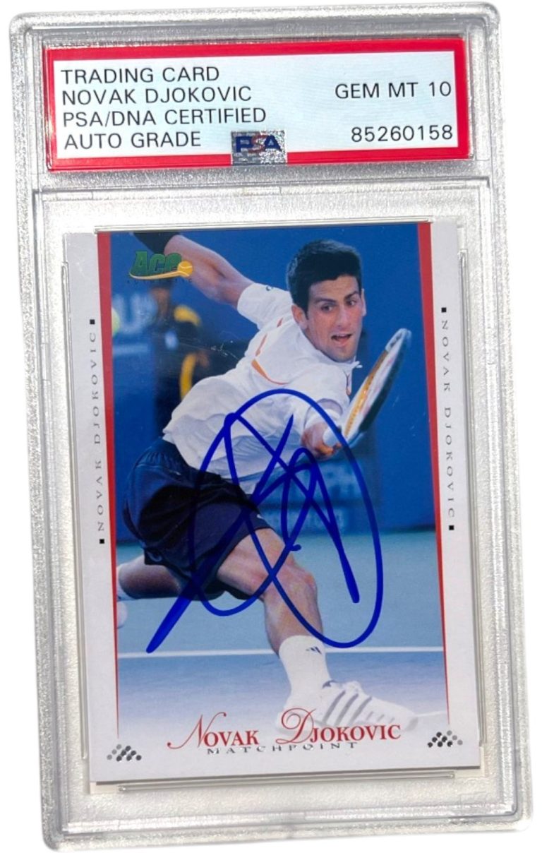 2008 Ace Authentic #3 Novak Djokovic Signed Tennis Card PSA 10 Auto