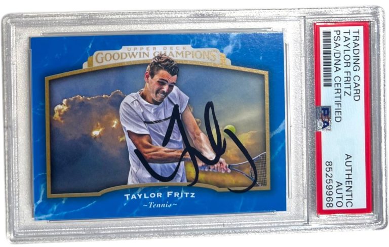 TAYLOR FRITZ SIGNED 2017 UPPER DECK GOODWIN CHAMPIONS CARD RC #84 PSA AUTO