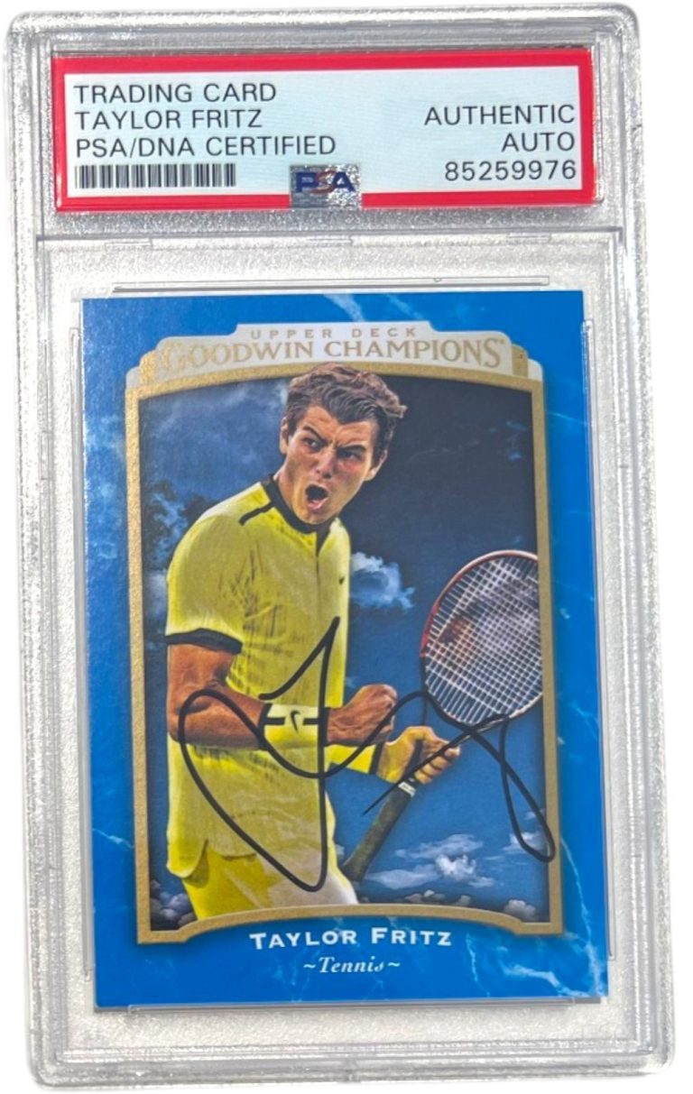 TAYLOR FRITZ SIGNED 2017 UPPER DECK GOODWIN CHAMPIONS CARD #34 PSA/DNA AUTO