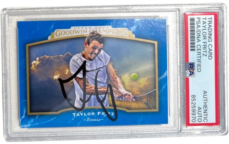 TAYLOR FRITZ SIGNED 2017 UPPER DECK GOODWIN CHAMPIONS CARD ROOKIE #84 AUTO PSA