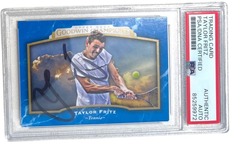 TAYLOR FRITZ SIGNED 2017 UPPER DECK GOODWIN CHAMPIONS CARD ROOKIE #84 AUTO PSA !