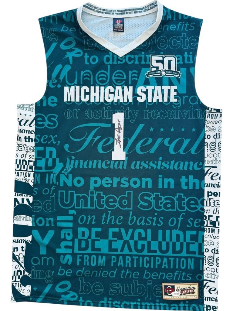 TOM IZZO SIGNED MICHIGAN STATE SPARTANS BASKETBALL JERSEY FINAL FOUR JSA
