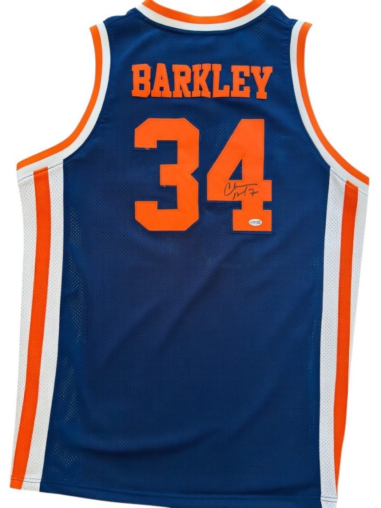 CHARLES BARKLEY SIGNED AUBURN TIGERS TRUE SCHOOL AUTHENTICS JERSEY JSA COA