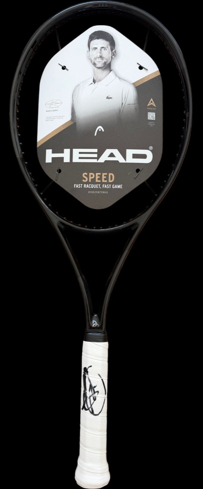 NOVAK DJOKOVIC SIGNED AUTOGRAPH HEAD SPEED LEGEND PRO TENNIS RACQUET RACKET JSA
