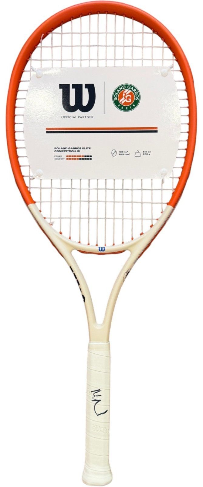 MIRRA ANDREEVA SIGNED WILSON FRENCH OPEN ROLAND GARROS TENNIS RACKET RACQUET JSA