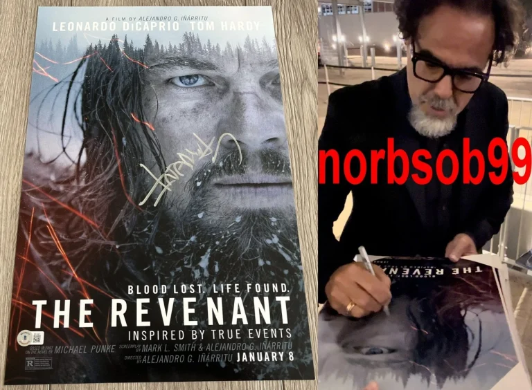 ALEJANDRO GONZALEZ INARRITU SIGNED THE REVENANT 12x18 PHOTO w/PROOF BECKETT COA